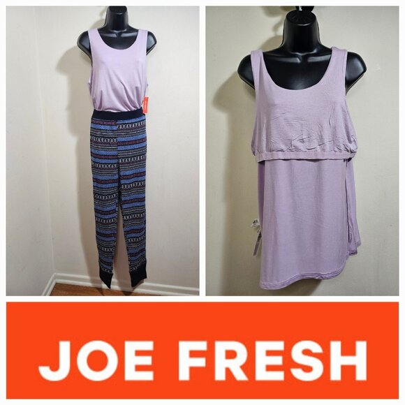 NEW Joe Fresh Pajama Cami Tank Sweats Set 3X - Picture 1 of 11
